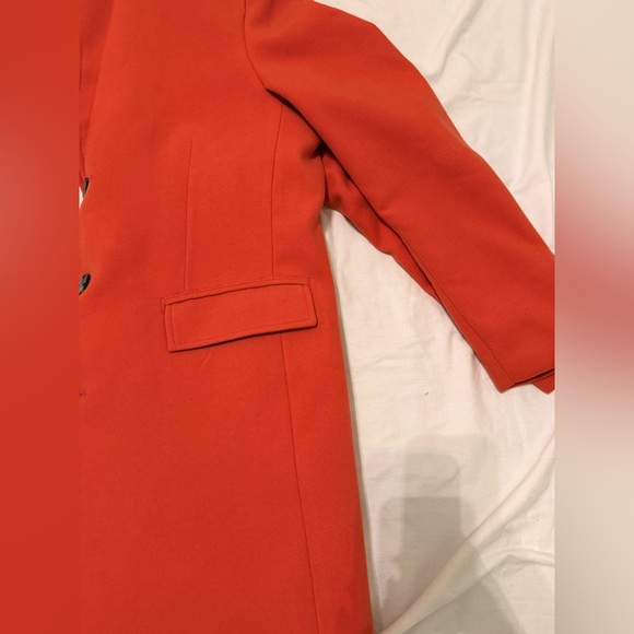 INC-Red Hot Sauce Button Down Overcoat Large - Picture 10 of 10